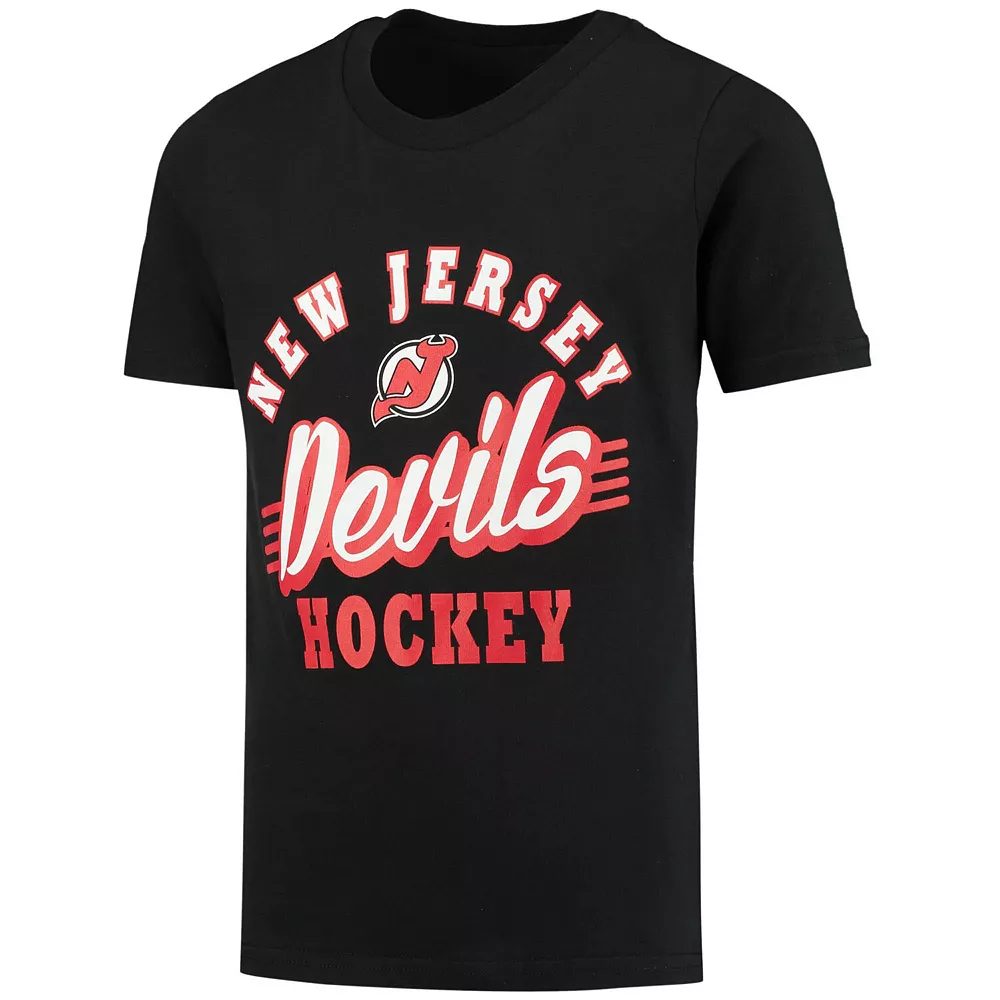 Youth Black/Red New Jersey Devils Two-Man Advantage T-Shirt Combo Set 3 Youth Black/Red New Jersey Devils Two-Man Advantage T-Shirt Combo Set - Image 3