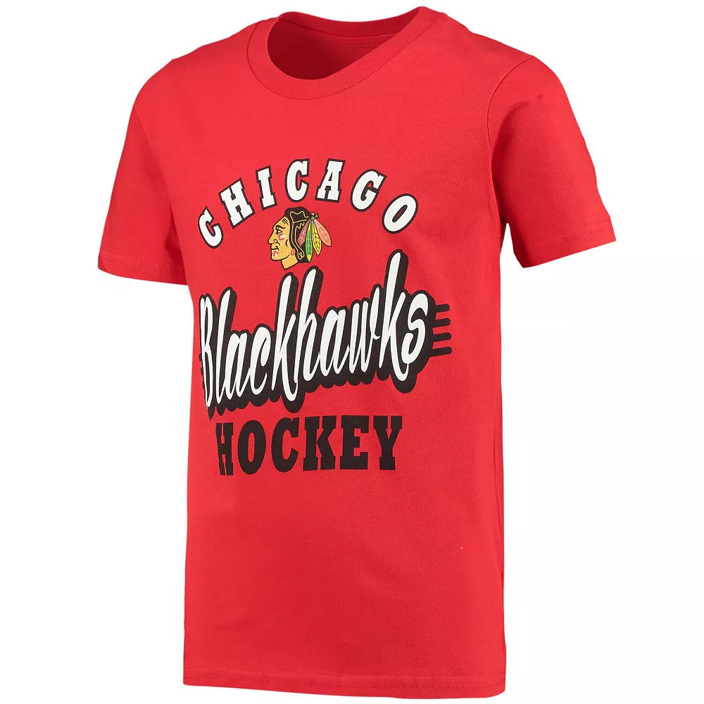 Youth Red/Black Chicago Blackhawks Two-Man Advantage T-Shirt Combo Set 3 Youth Red/Black Chicago Blackhawks Two-Man Advantage T-Shirt Combo Set - Image 3