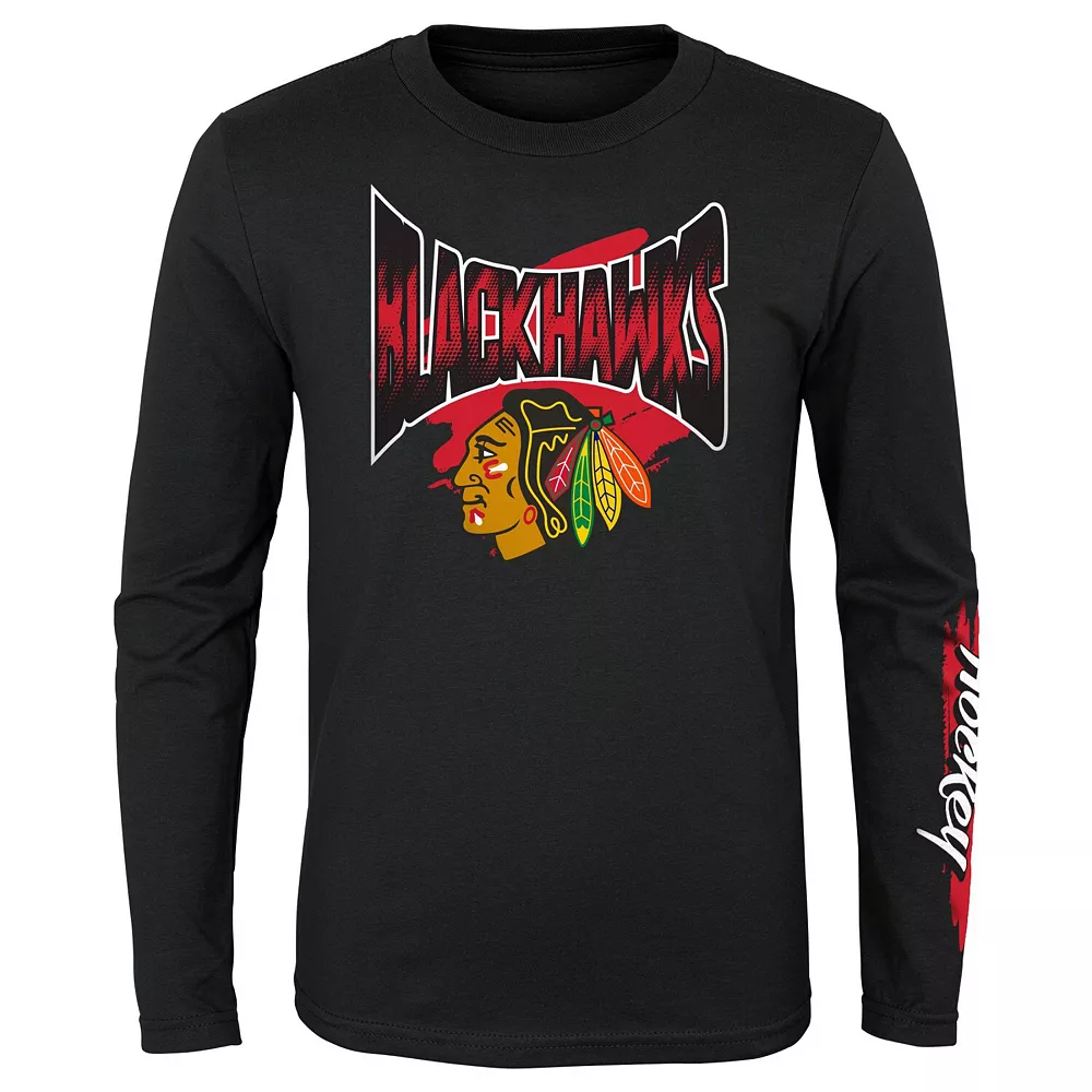 Youth Red/Black Chicago Blackhawks Two-Man Advantage T-Shirt Combo Set 4 Youth Red/Black Chicago Blackhawks Two-Man Advantage T-Shirt Combo Set - Image 4