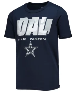 Youth Navy Dallas Cowboys Storm T-Shirt -MLB Shop 5424415 ALT2
