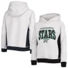 Youth Heathered Gray Dallas Stars Power Play Raglan Pullover Hoodie