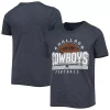 Girls Youth Heathered Navy Dallas Cowboys Playoff Tri-Blend T-Shirt
