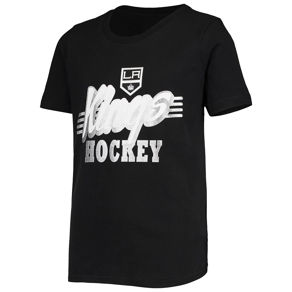 Youth Black/Silver Los Angeles Kings Two-Man Advantage T-Shirt Combo Set 3 Youth Black/Silver Los Angeles Kings Two-Man Advantage T-Shirt Combo Set - Image 3