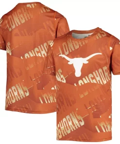 Youth Texas Orange Texas Longhorns Make Some Noise Sublimated T-Shirt
