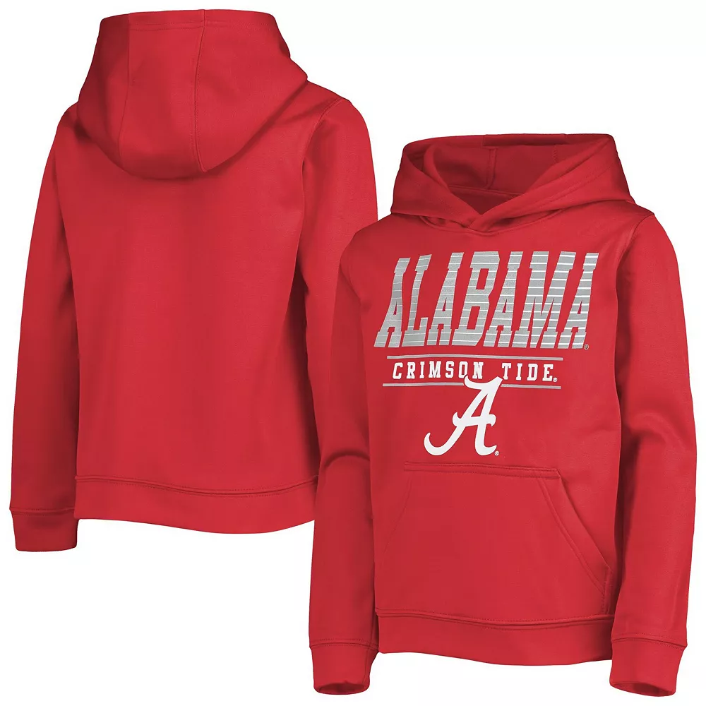 Youth Crimson Alabama Crimson Tide Fast Pullover Hoodie 2 Youth Crimson Alabama Crimson Tide Fast Pullover Hoodie - Image 2