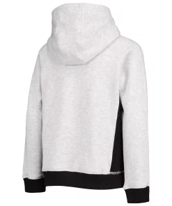 Youth Heathered Gray San Jose Sharks Power Play Raglan Pullover Hoodie -MLB Shop 5426294 ALT3