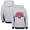 Youth Heathered Gray Washington Capitals Power Play Raglan Pullover Hoodie