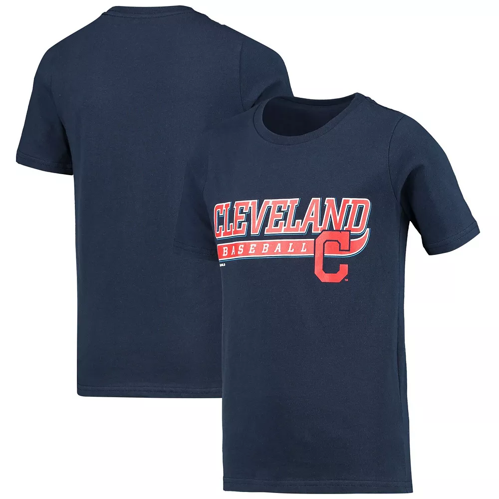 Youth Navy Cleveland Indians Cooperstown Collection Take the Lead T-Shirt 2 Youth Navy Cleveland Indians Cooperstown Collection Take the Lead T-Shirt - Image 2