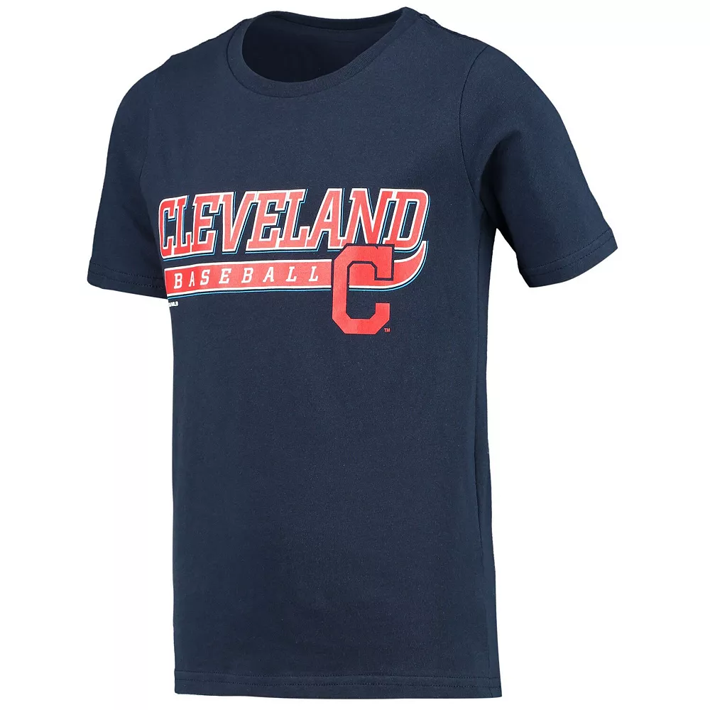 Youth Navy Cleveland Indians Cooperstown Collection Take the Lead T-Shirt 3 Youth Navy Cleveland Indians Cooperstown Collection Take the Lead T-Shirt - Image 3