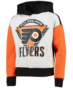 Girls Youth Heathered Gray/Black Philadelphia Flyers Let's Get Loud Pullover Hoodie 5 Girls Youth Heathered Gray/Black Philadelphia Flyers Let's Get Loud Pullover Hoodie -MLB Shop 5602887 ALT2