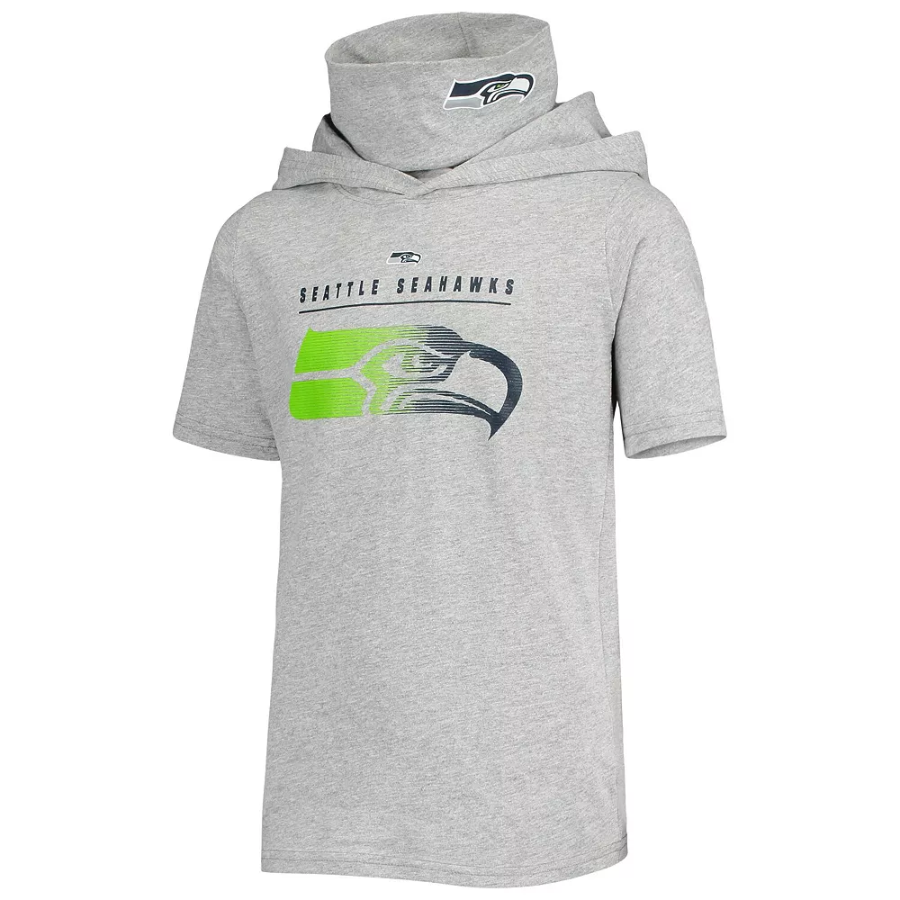 Youth Heathered Gray Seattle Seahawks On Guard Hoodie T-Shirt 3 Youth Heathered Gray Seattle Seahawks On Guard Hoodie T-Shirt - Image 3