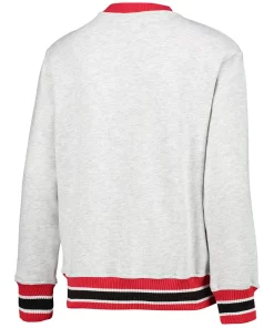 Youth Heathered Gray Washington Capitals Legends Pullover Sweatshirt -MLB Shop 5603424 ALT3