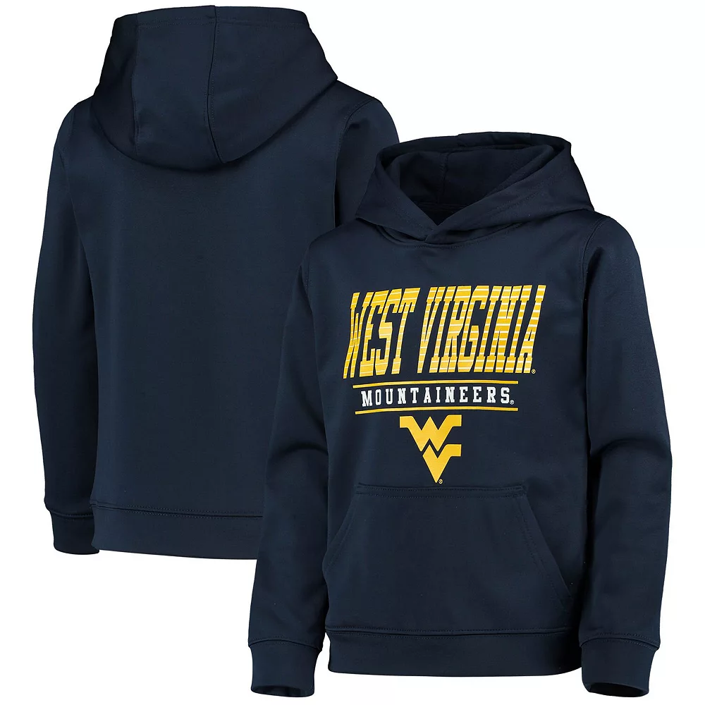 Youth Navy West Virginia Mountaineers Fast Pullover Hoodie 2 Youth Navy West Virginia Mountaineers Fast Pullover Hoodie - Image 2