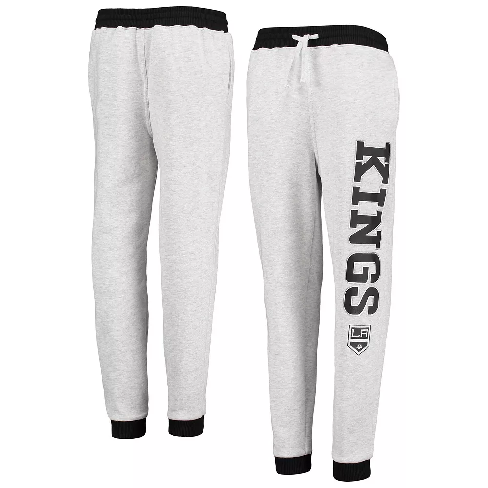 Youth Heathered Gray Los Angeles Kings Skilled Enforcer Sweatpants 2 Youth Heathered Gray Los Angeles Kings Skilled Enforcer Sweatpants - Image 2