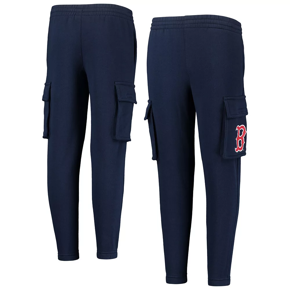 Youth Navy Boston Red Sox Players Anthem Fleece Cargo Pants 2 Youth Navy Boston Red Sox Players Anthem Fleece Cargo Pants - Image 2