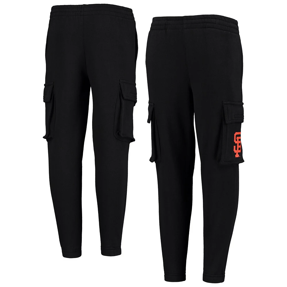 Youth Black San Francisco Giants Players Anthem Fleece Cargo Pants 2 Youth Black San Francisco Giants Players Anthem Fleece Cargo Pants - Image 2