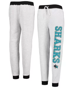 Youth Heathered Gray San Jose Sharks Skilled Enforcer Sweatpants
