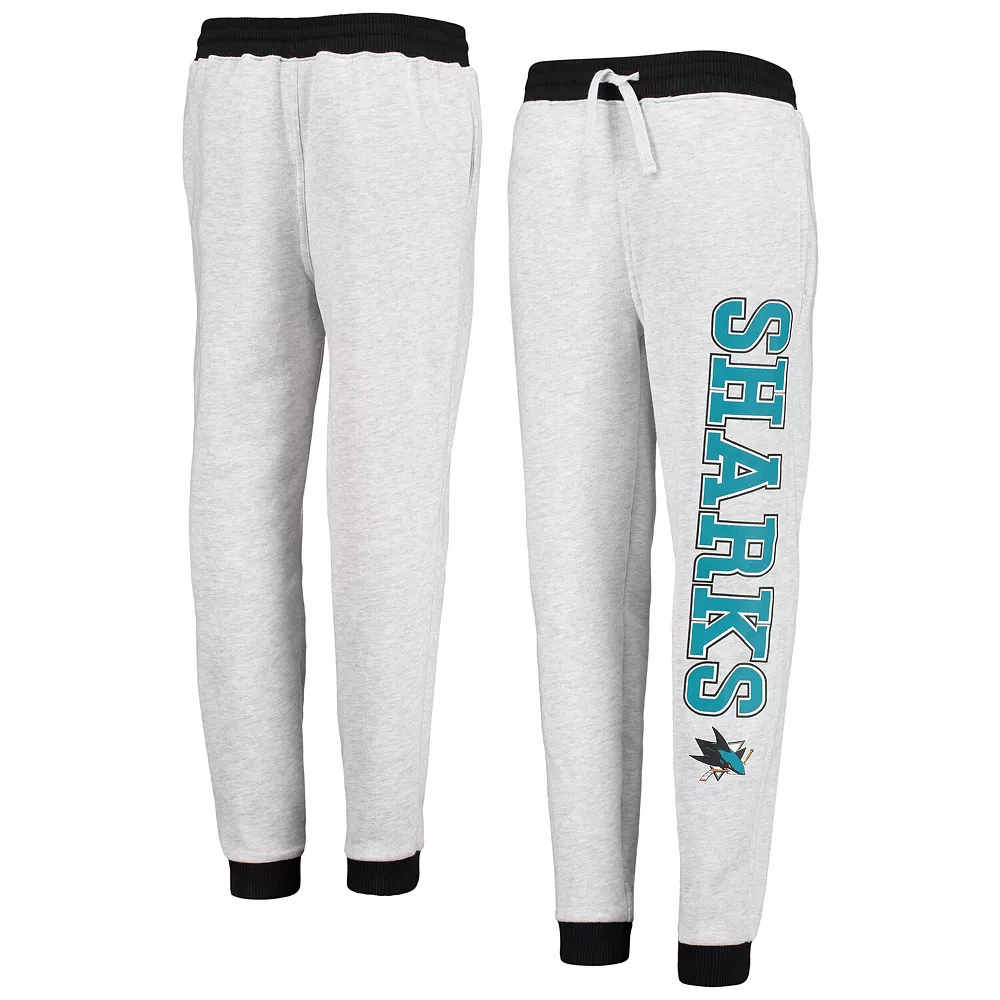 Youth Heathered Gray San Jose Sharks Skilled Enforcer Sweatpants 2 Youth Heathered Gray San Jose Sharks Skilled Enforcer Sweatpants - Image 2