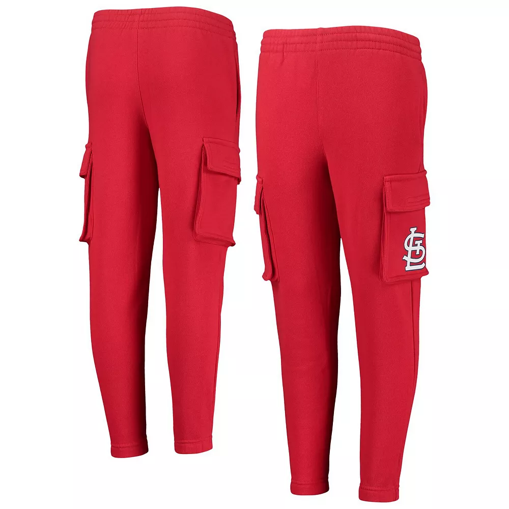 Youth Red St. Louis Cardinals Players Anthem Fleece Cargo Pants 1 Youth Red St. Louis Cardinals Players Anthem Fleece Cargo Pants