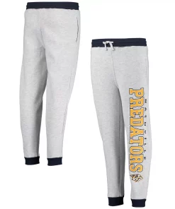 Youth Heathered Gray Nashville Predators Skilled Enforcer Sweatpants