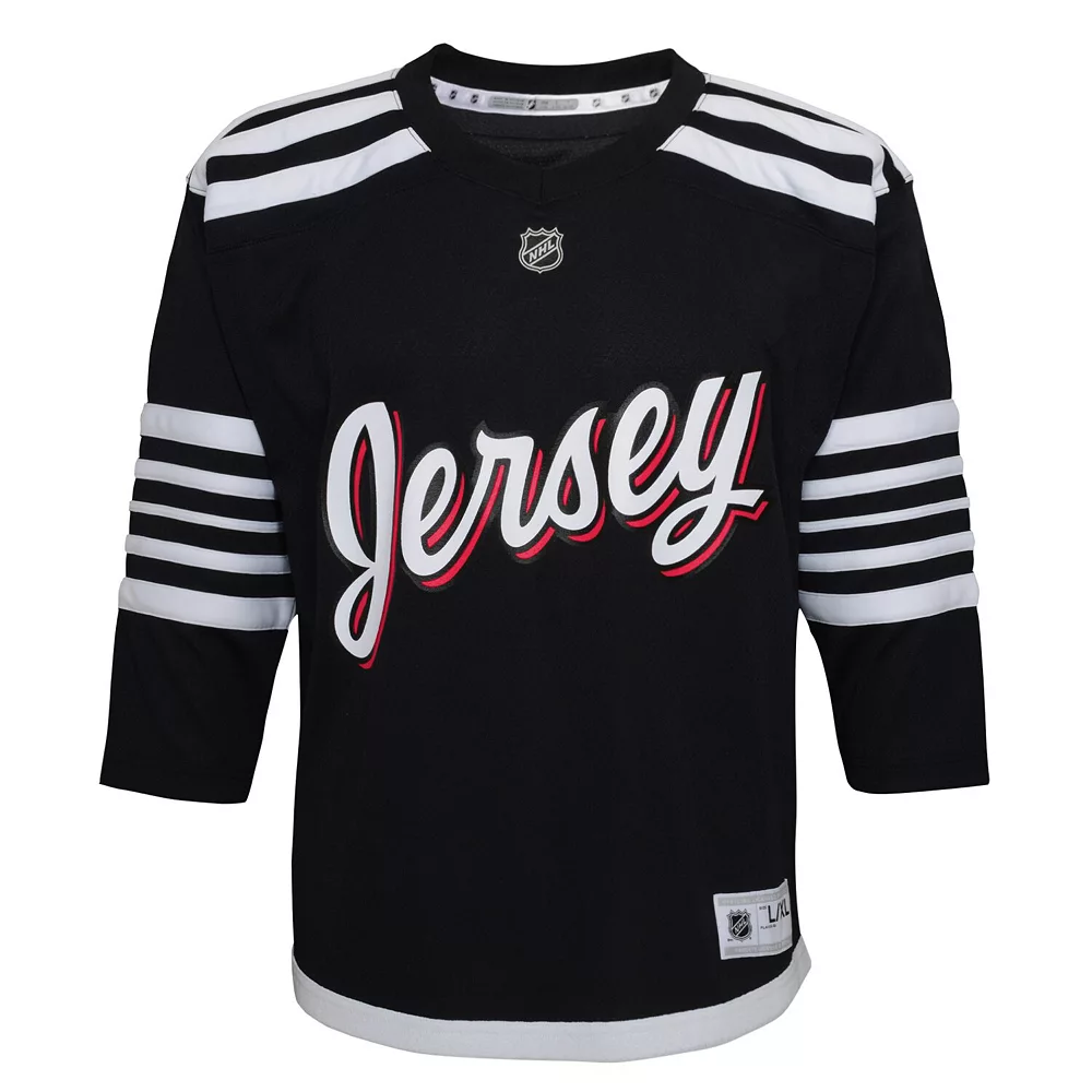 Youth Black New Jersey Devils 2021/22 Alternate Replica Jersey 3 Youth Black New Jersey Devils 2021/22 Alternate Replica Jersey - Image 3