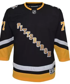 Youth Evgeni Malkin Black Pittsburgh Penguins 2021/22 Alternate Premier Player Jersey 5 Youth Evgeni Malkin Black Pittsburgh Penguins 2021/22 Alternate Premier Player Jersey -MLB Shop 5628340 ALT2