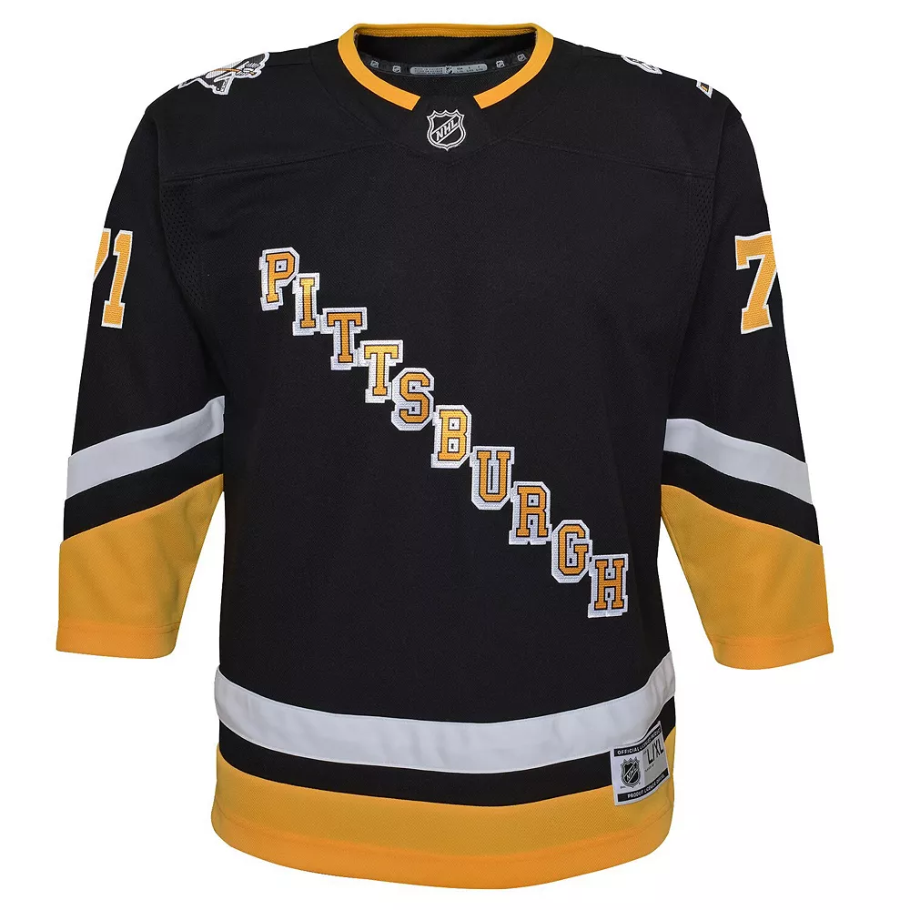 Youth Evgeni Malkin Black Pittsburgh Penguins 2021/22 Alternate Premier Player Jersey 3 Youth Evgeni Malkin Black Pittsburgh Penguins 2021/22 Alternate Premier Player Jersey - Image 3