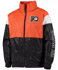 Youth Orange/Black Philadelphia Flyers Goal Line Full-Zip Hoodie Windbreaker Jacket 6 Youth Orange/Black Philadelphia Flyers Goal Line Full-Zip Hoodie Windbreaker Jacket -MLB Shop 5628413 ALT2