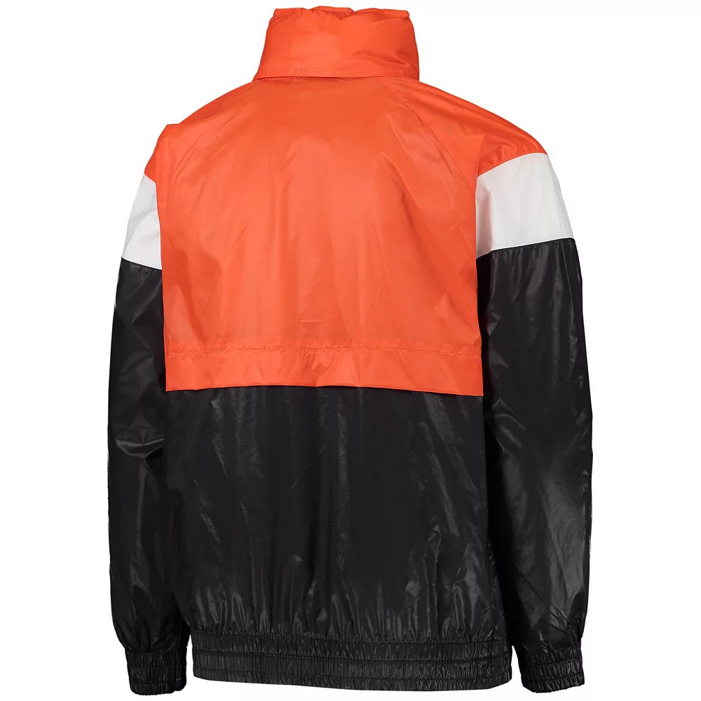 Youth Orange/Black Philadelphia Flyers Goal Line Full-Zip Hoodie Windbreaker Jacket 4 Youth Orange/Black Philadelphia Flyers Goal Line Full-Zip Hoodie Windbreaker Jacket - Image 4