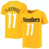 Youth Chase Claypool Gold Pittsburgh Steelers Mainliner Player Name & Number T-Shirt