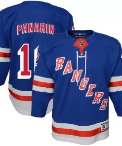 Youth Artemi Panarin Blue New York Rangers Home Premier Player Jersey -MLB Shop 5628581 ALT