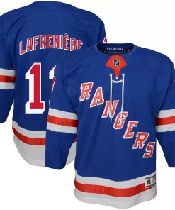 Youth Alexis Lafreniere Blue New York Rangers Home Premier Player Jersey -MLB Shop 5630133 ALT