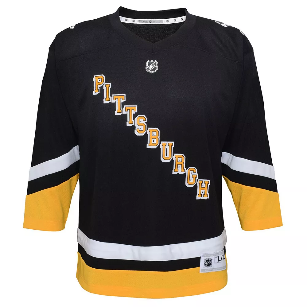 Preschool Black Pittsburgh Penguins 2021/22 Alternate Replica Jersey 3 Preschool Black Pittsburgh Penguins 2021/22 Alternate Replica Jersey - Image 3