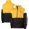 Youth Gold/Black Pittsburgh Penguins Goal Line Full-Zip Hoodie Windbreaker Jacket