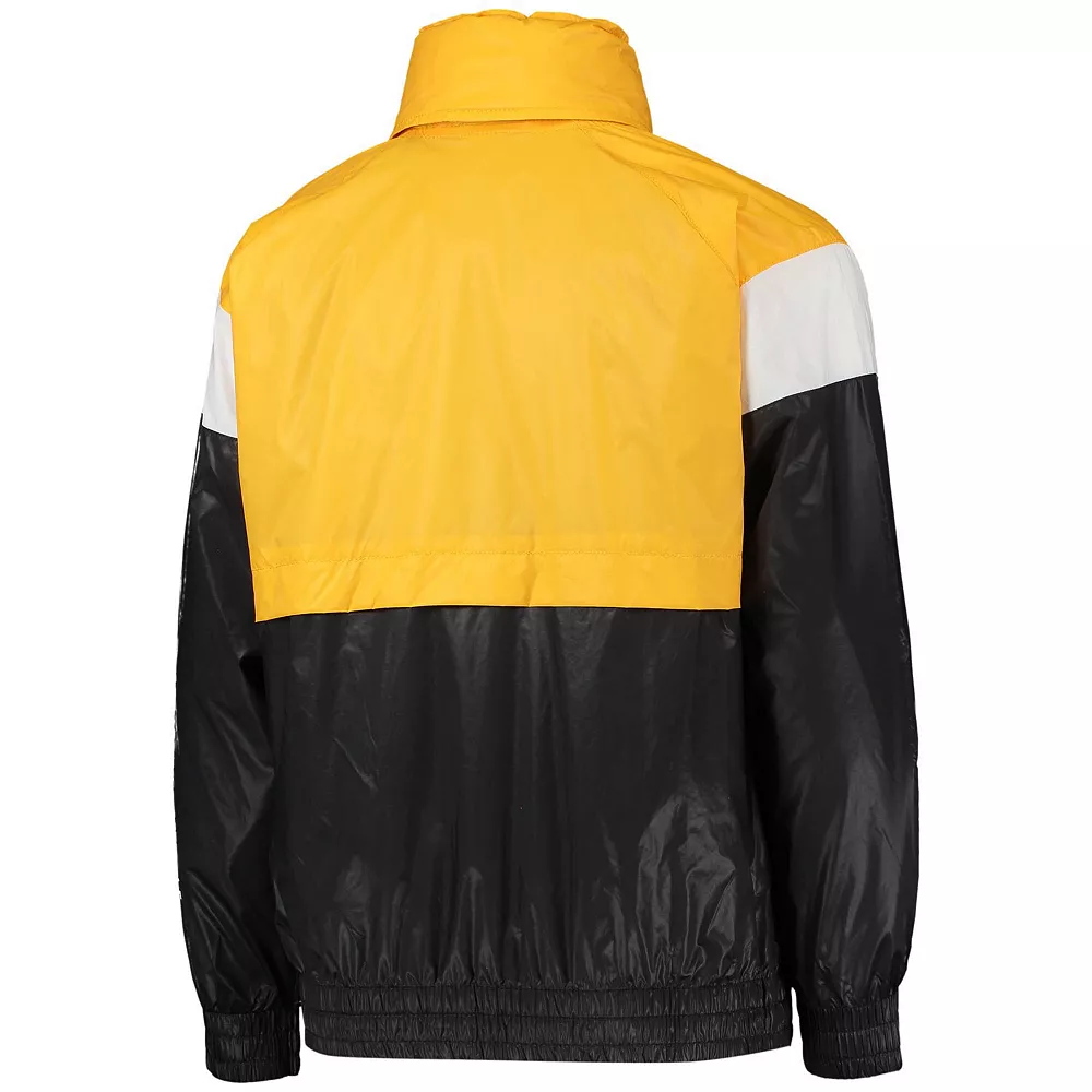 Youth Gold/Black Pittsburgh Penguins Goal Line Full-Zip Hoodie Windbreaker Jacket 4 Youth Gold/Black Pittsburgh Penguins Goal Line Full-Zip Hoodie Windbreaker Jacket - Image 4