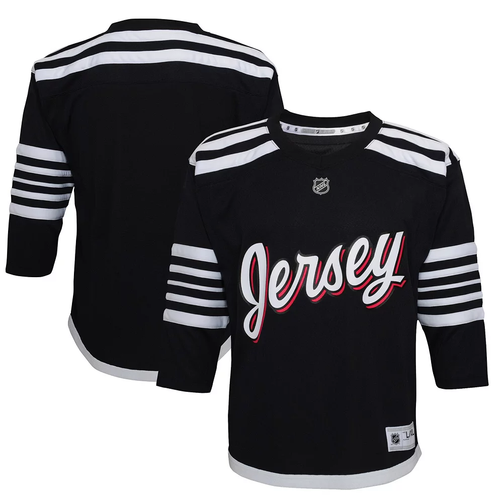 Preschool Black New Jersey Devils 2021/22 Alternate Replica Jersey 2 Preschool Black New Jersey Devils 2021/22 Alternate Replica Jersey - Image 2