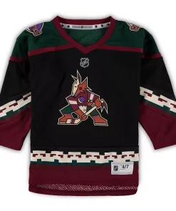 Alternative view of Preschool Clayton Keller Black Arizona Coyotes Home Replica Player Jersey