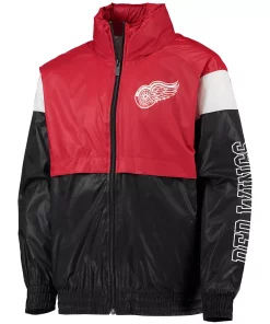 Youth Red/Black Detroit Red Wings Goal Line Full-Zip Hoodie Windbreaker Jacket 5 Youth Red/Black Detroit Red Wings Goal Line Full-Zip Hoodie Windbreaker Jacket -MLB Shop 5631023 ALT2