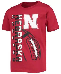 Youth Scarlet Nebraska Huskers Encore Play Football T-Shirt 5 Youth Scarlet Nebraska Huskers Encore Play Football T-Shirt -MLB Shop 5634038 ALT2