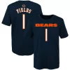 Preschool Justin Fields Navy Chicago Bears Mainliner Player Name & Number T-Shirt