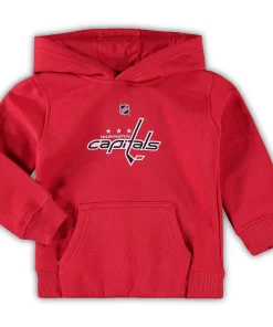Toddler Red Washington Capitals Primary Logo Pullover Hoodie