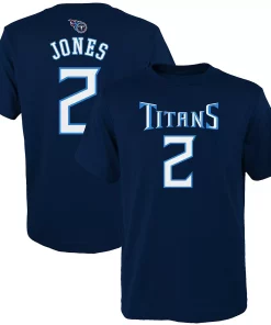 Youth Julio Jones Navy Tennessee Titans Mainliner Player Name & Number T-Shirt -MLB Shop 5655044 ALT