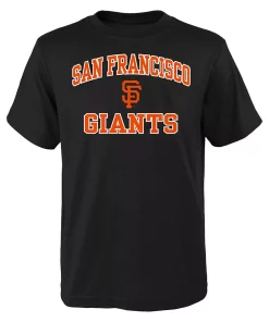 Youth Black San Francisco Giants Heart And Soul T-Shirt