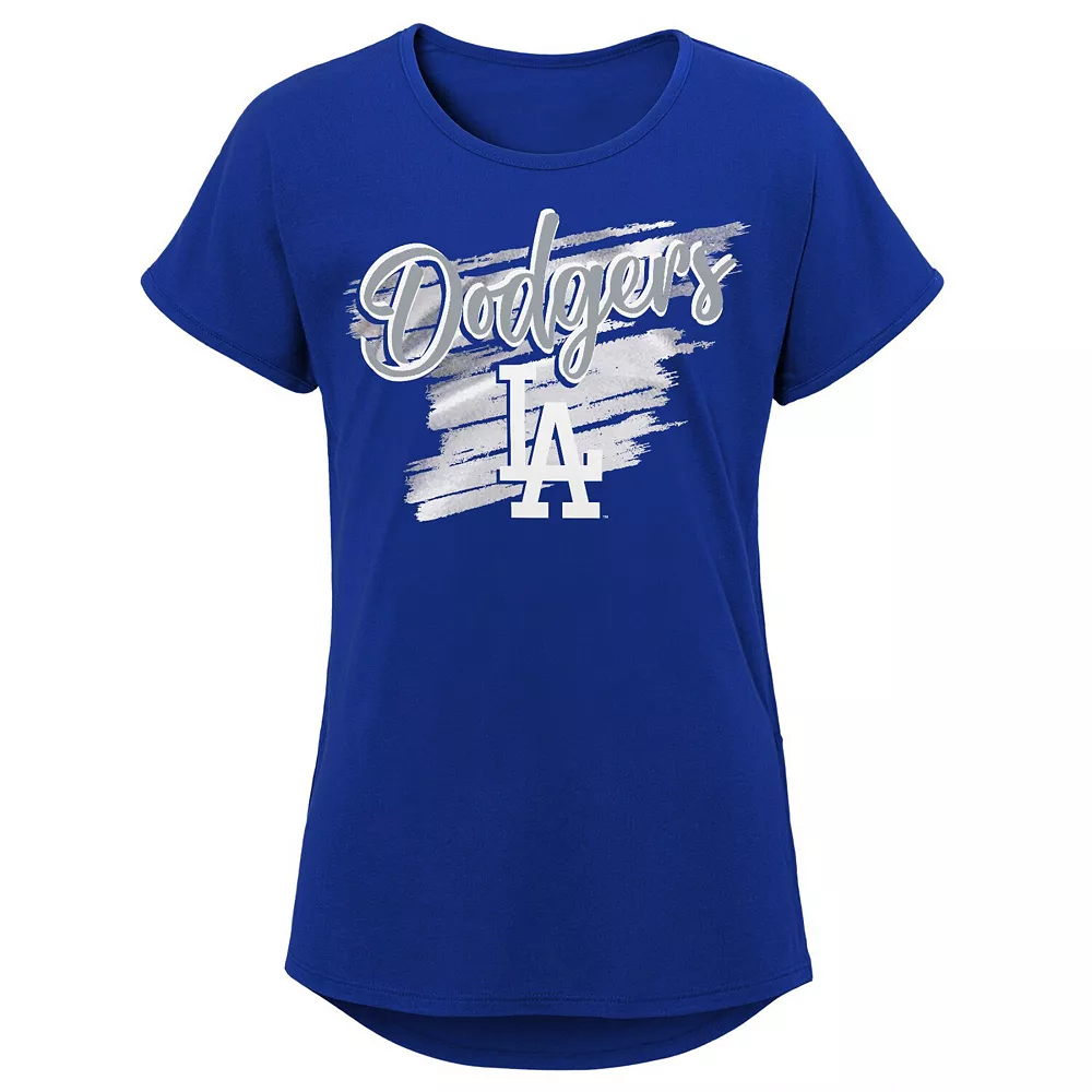 Girls Youth Royal Los Angeles Dodgers Dream Scoop-Neck T-Shirt 1 Girls Youth Royal Los Angeles Dodgers Dream Scoop-Neck T-Shirt