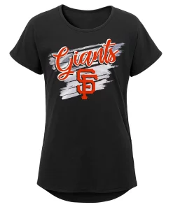 Girls Youth Black San Francisco Giants Dream Scoop-Neck T-Shirt