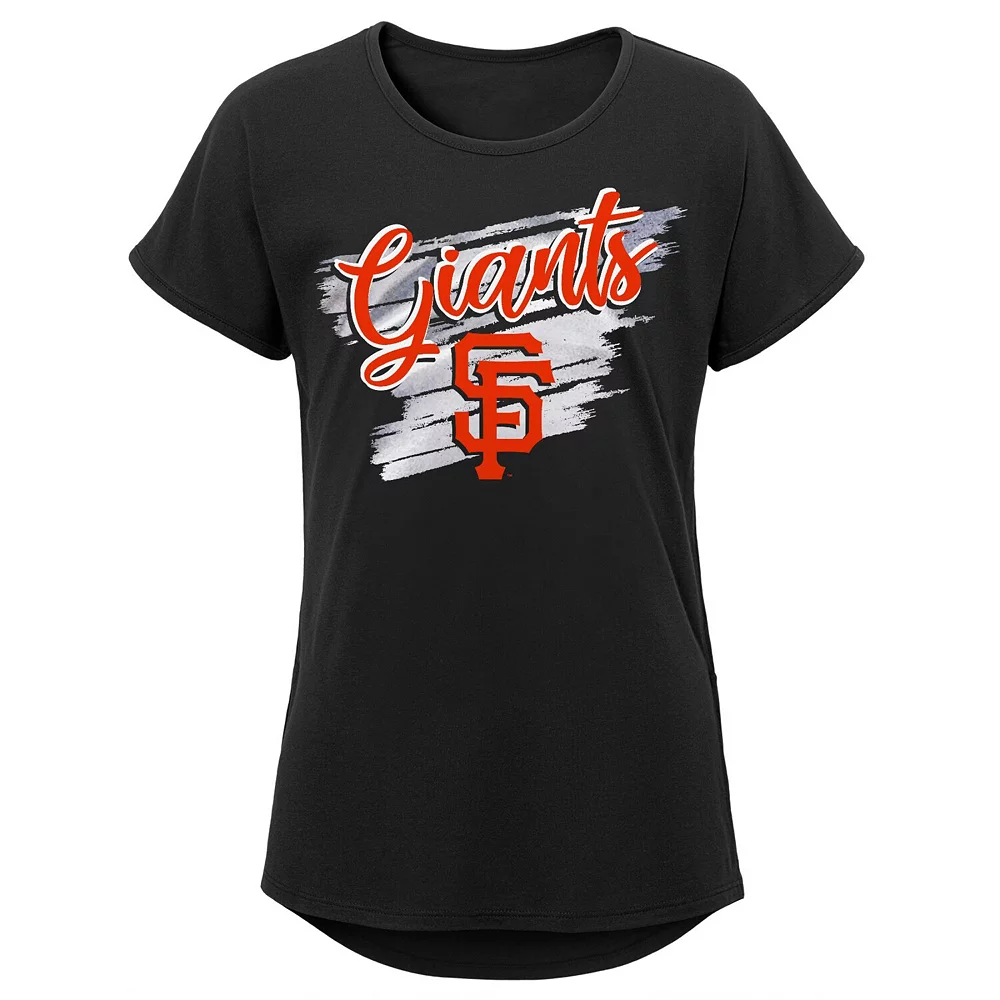 Girls Youth Black San Francisco Giants Dream Scoop-Neck T-Shirt 1 Girls Youth Black San Francisco Giants Dream Scoop-Neck T-Shirt