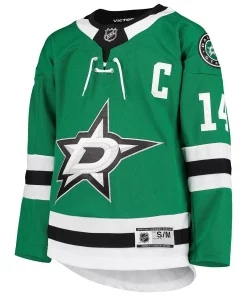Youth Jamie Benn Kelly Green Dallas Stars Home Premier Player Jersey -MLB Shop 5681401 ALT2