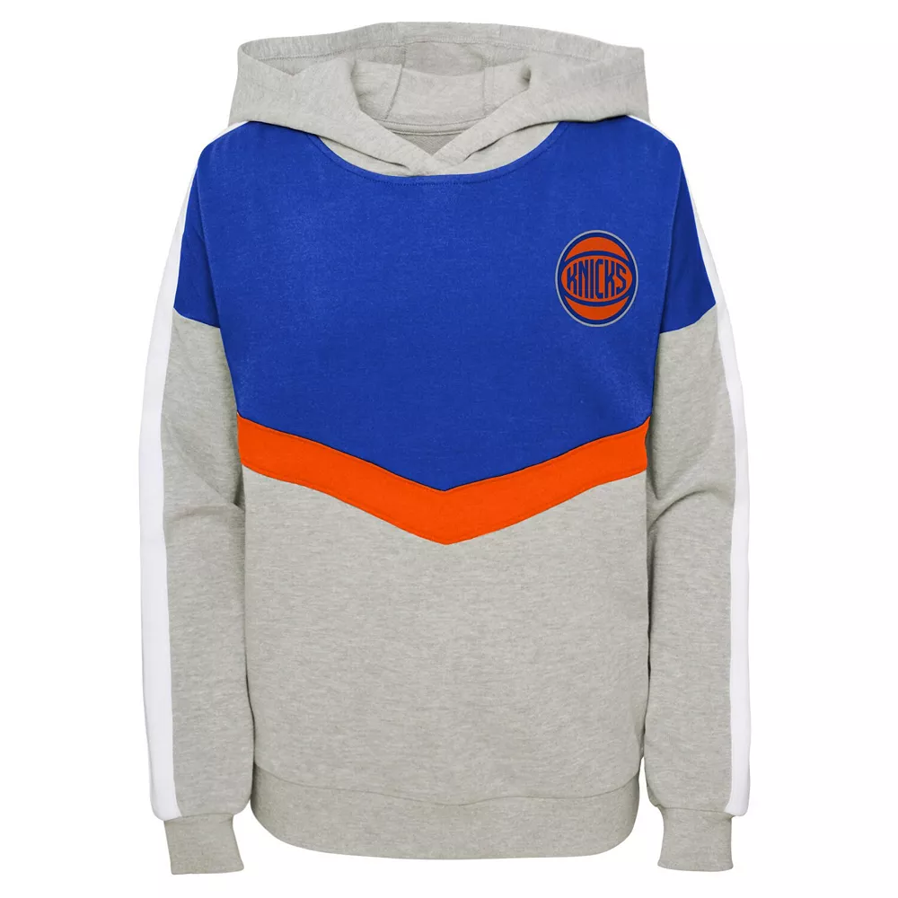 Girls Youth Heathered Gray New York Knicks All Yours Pullover Hoodie 1 Girls Youth Heathered Gray New York Knicks All Yours Pullover Hoodie
