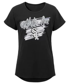 Girls Youth Black Chicago White Sox Dream Scoop-Neck T-Shirt
