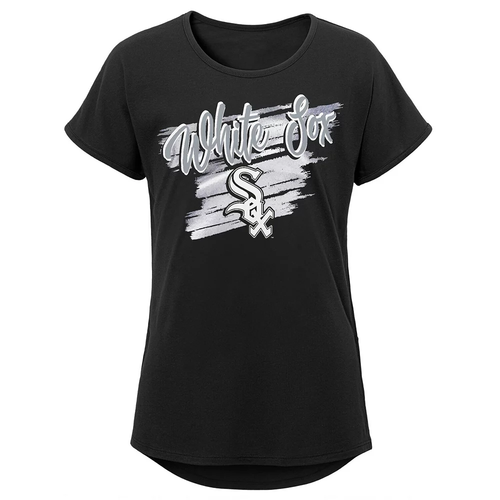 Girls Youth Black Chicago White Sox Dream Scoop-Neck T-Shirt 1 Girls Youth Black Chicago White Sox Dream Scoop-Neck T-Shirt